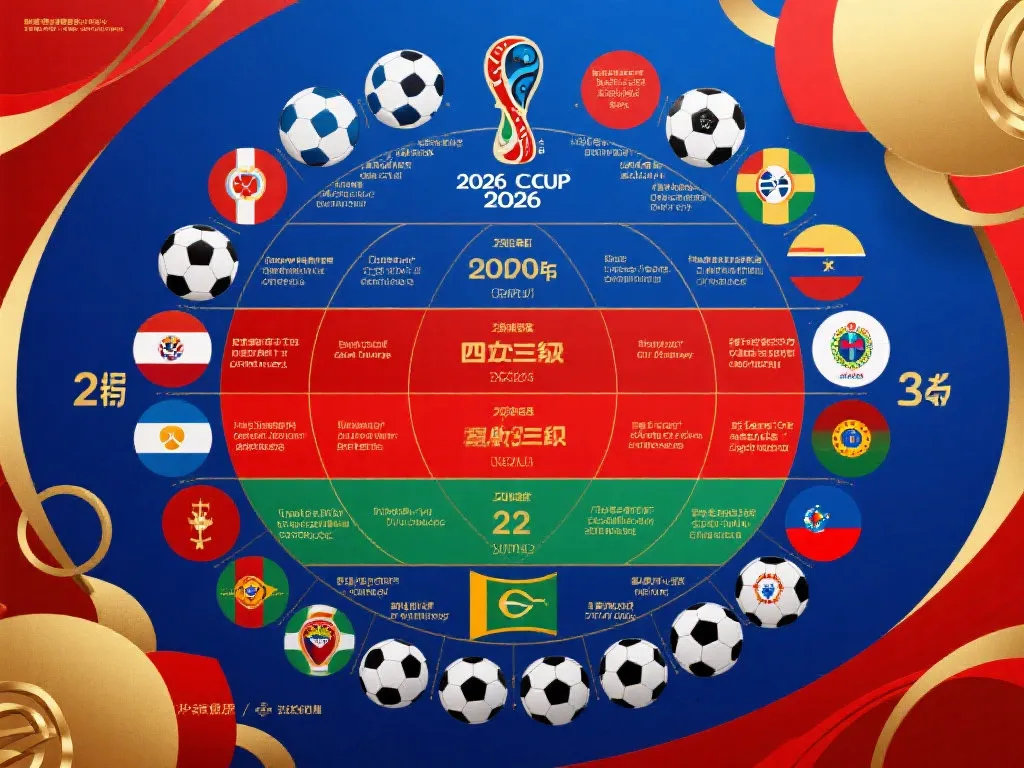 2026世界杯32强分档全景图,展示四大梯队与阵容层次